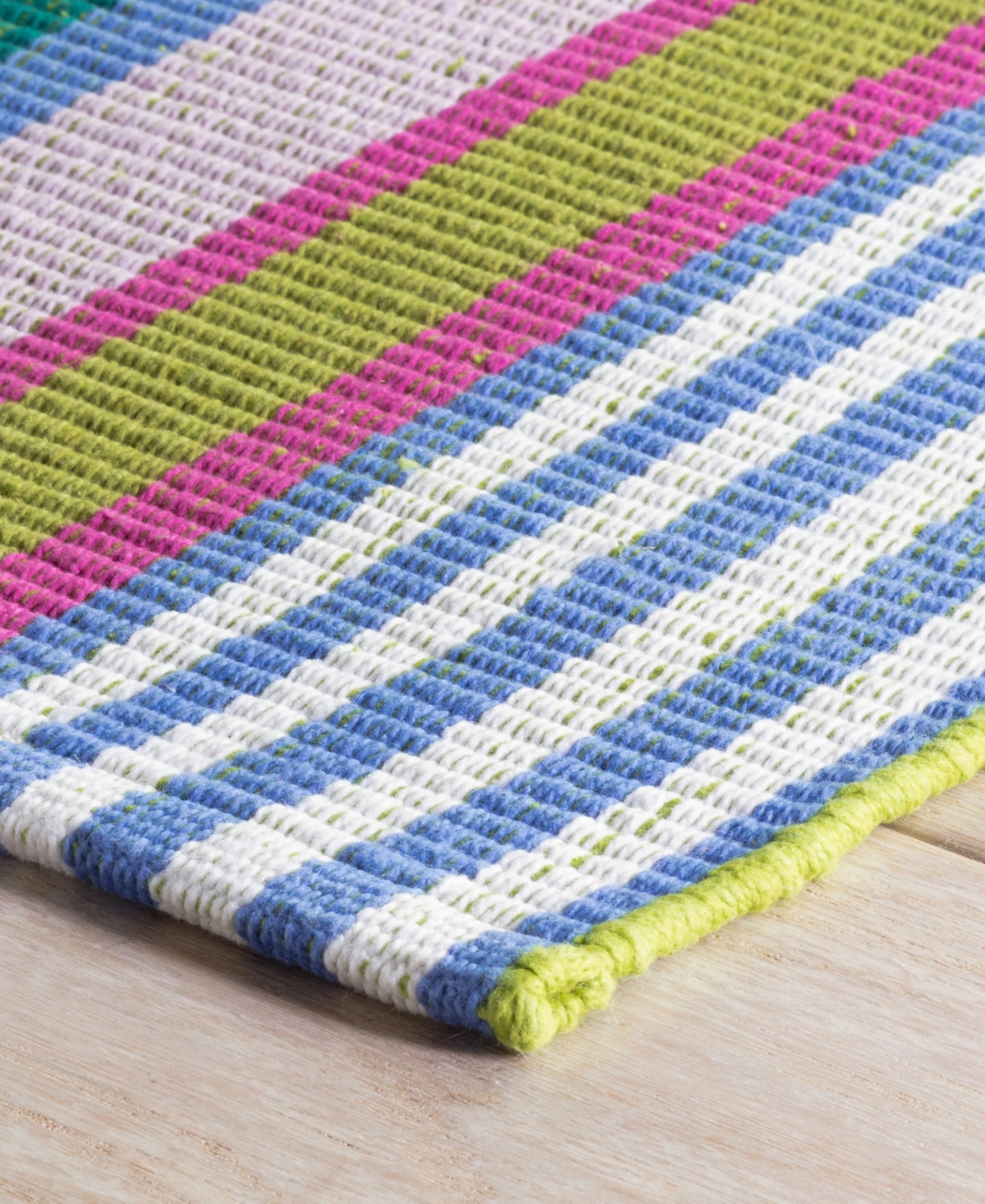 Dash And Albert Rugs By Annie Selke Mellie Stripe Cotton Rda437 2'x3' Area Rug In Multi