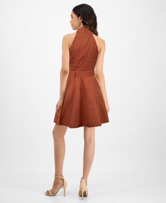 Women's Joanna Mini Belted A-Line Dress