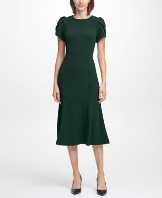Calvin Klein - Women's Short-Sleeve Midi Dress
