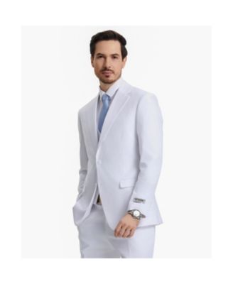 Big & Tall Hybrid-Fit 3pc Notch Lapel Suit Set, Jacket Vest and Pants