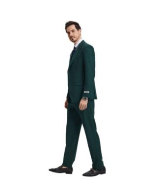 Big & Tall Hybrid-Fit 3pc Notch Lapel Suit Set, Jacket Vest and Pants