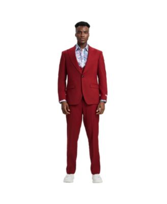 Men's Stacy Adams Hybrid-Fit 3pc Suit Set, Jacket Vest and Pants