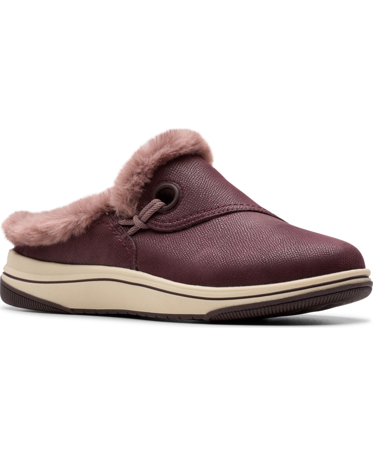 Women's Cloudsteppers Breeze Myth Round Toe Mules - Merlot Textile