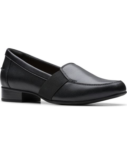 Женские туфли Clarks Juliet Beat Slip-On, цвет: Чёрный кожаный