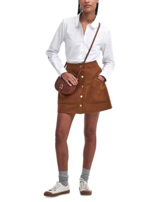 Women's Tartan Lined Button-Front Shirt