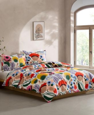 Ojakellukka Cotton Percale 3-Pc. Comforter Set, King