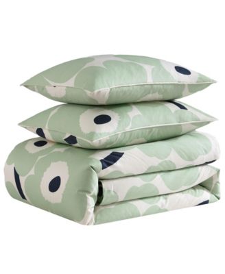 Unikko Cotton 3-Pc. Duvet Cover Set, Full/Queen