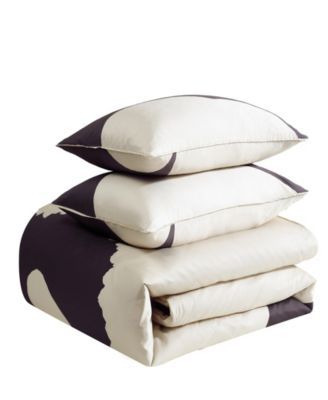 Iso Unikko Cotton 3-Pc. Duvet Cover Set, King