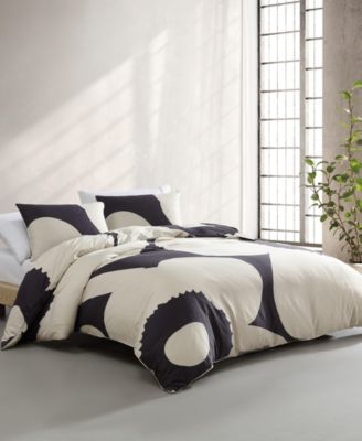 Iso Unikko Cotton 3-Pc. Duvet Cover Set, Full/Queen