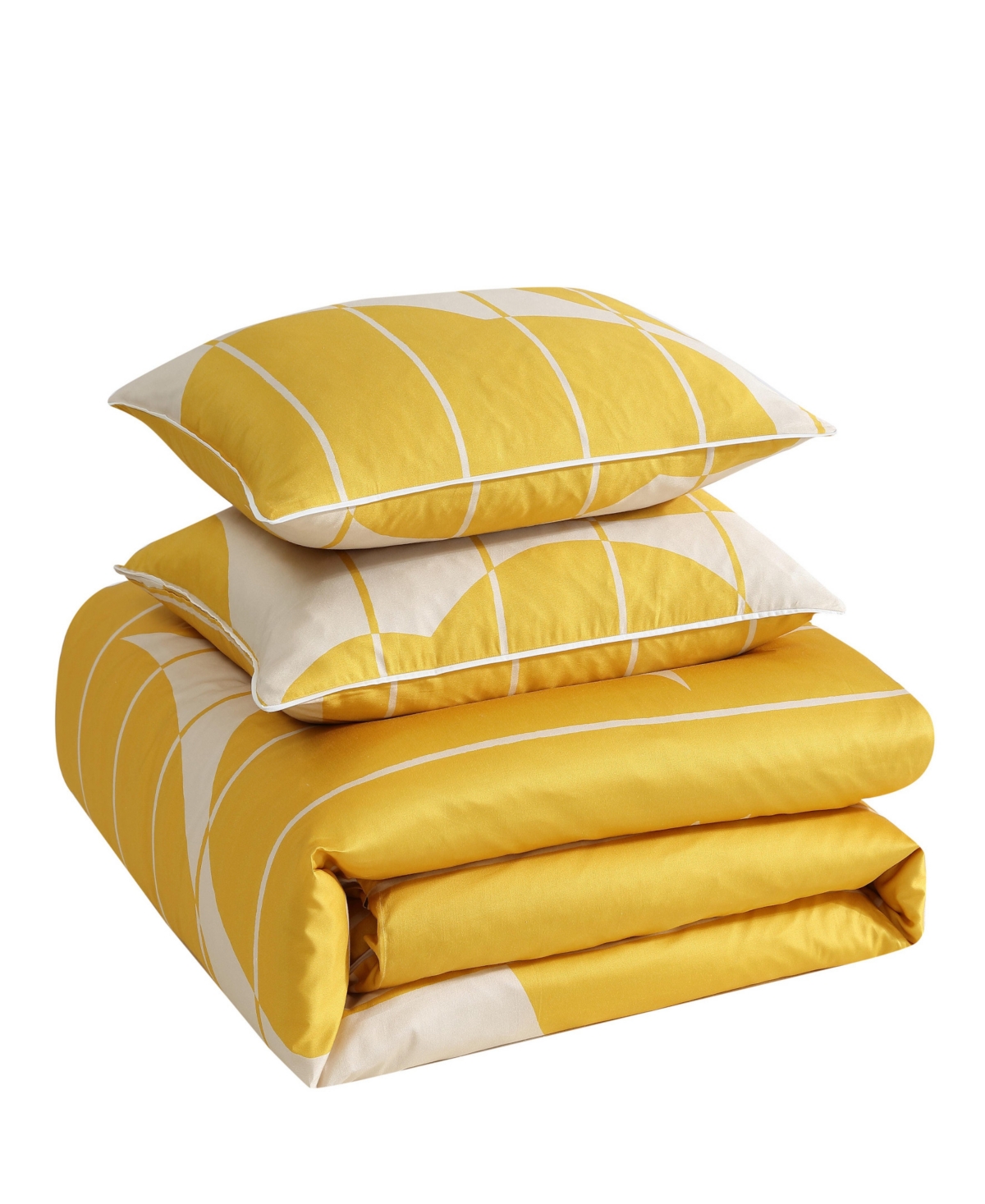 Marimekko Vesi Unikko Cotton Sateen 3-Pc. Duvet Cover Set