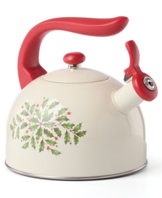 Holiday Metal Tea Kettle