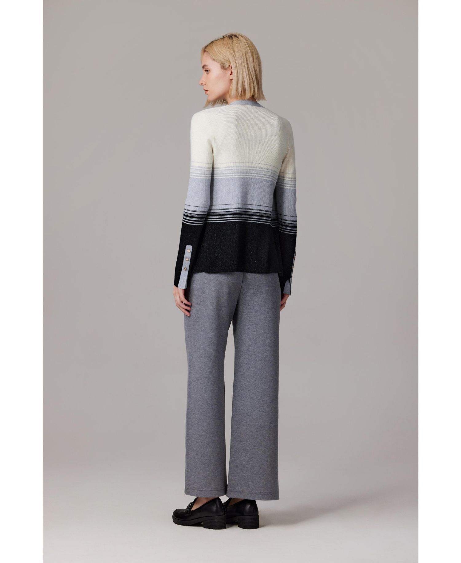 Women's Lurex Wool Cardigan | Metallic Button Up V Neck Sweater | Ultra Soft Ribbed Shimmer Knit | Machine Washable Cardigan Sweaters