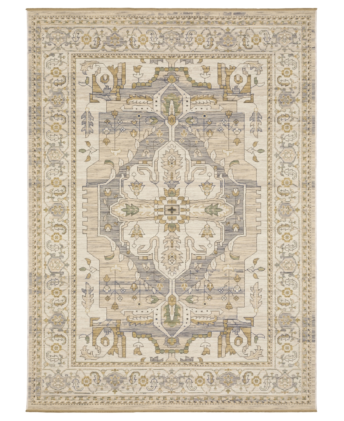 Oriental Weavers Acacia Aca07 2'6"x10' Runner Area Rug In Neutral