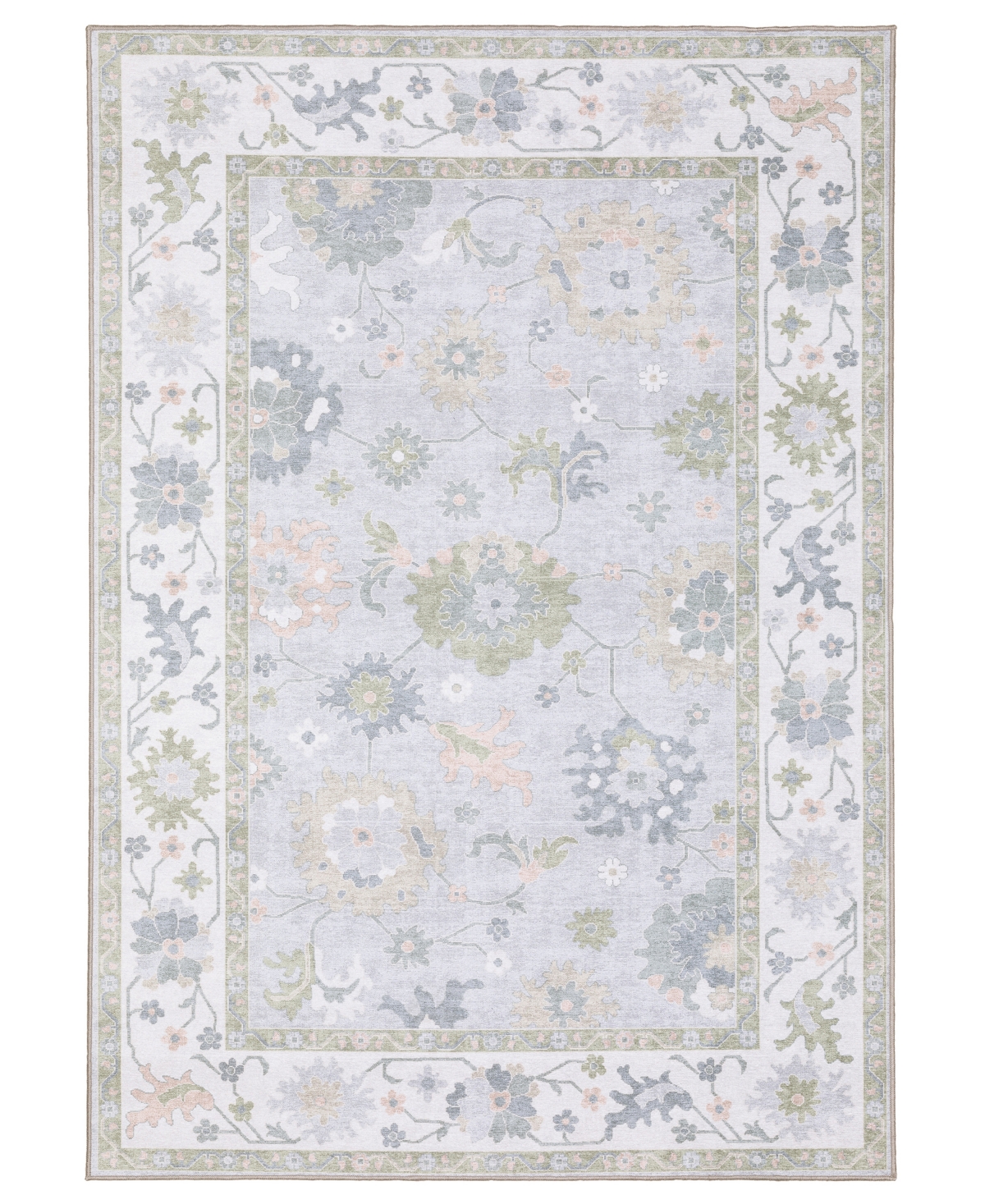 Oriental Weavers Addison Machine Washable Add06 9'10"x12' Area Rug In Blue