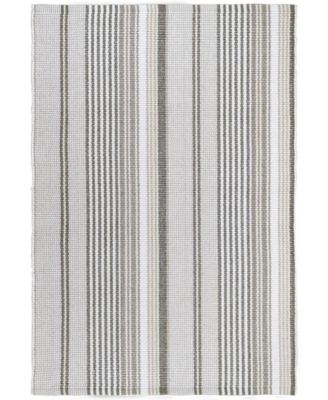 Dash and Albert Rugs by Annie Selke - Gradation Ticking Indoor/Outdoor DA169 6'x9' Area Rug