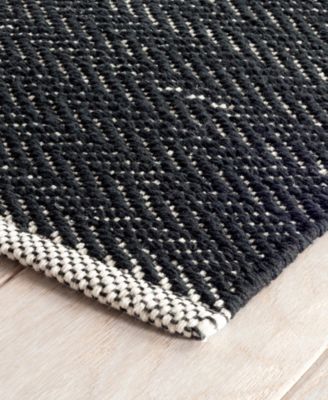 Dash And Albert Rugs By Annie Dash Albert Rugs By Annie Selke Herringbone Cotton Da970 Rug Collection In Black