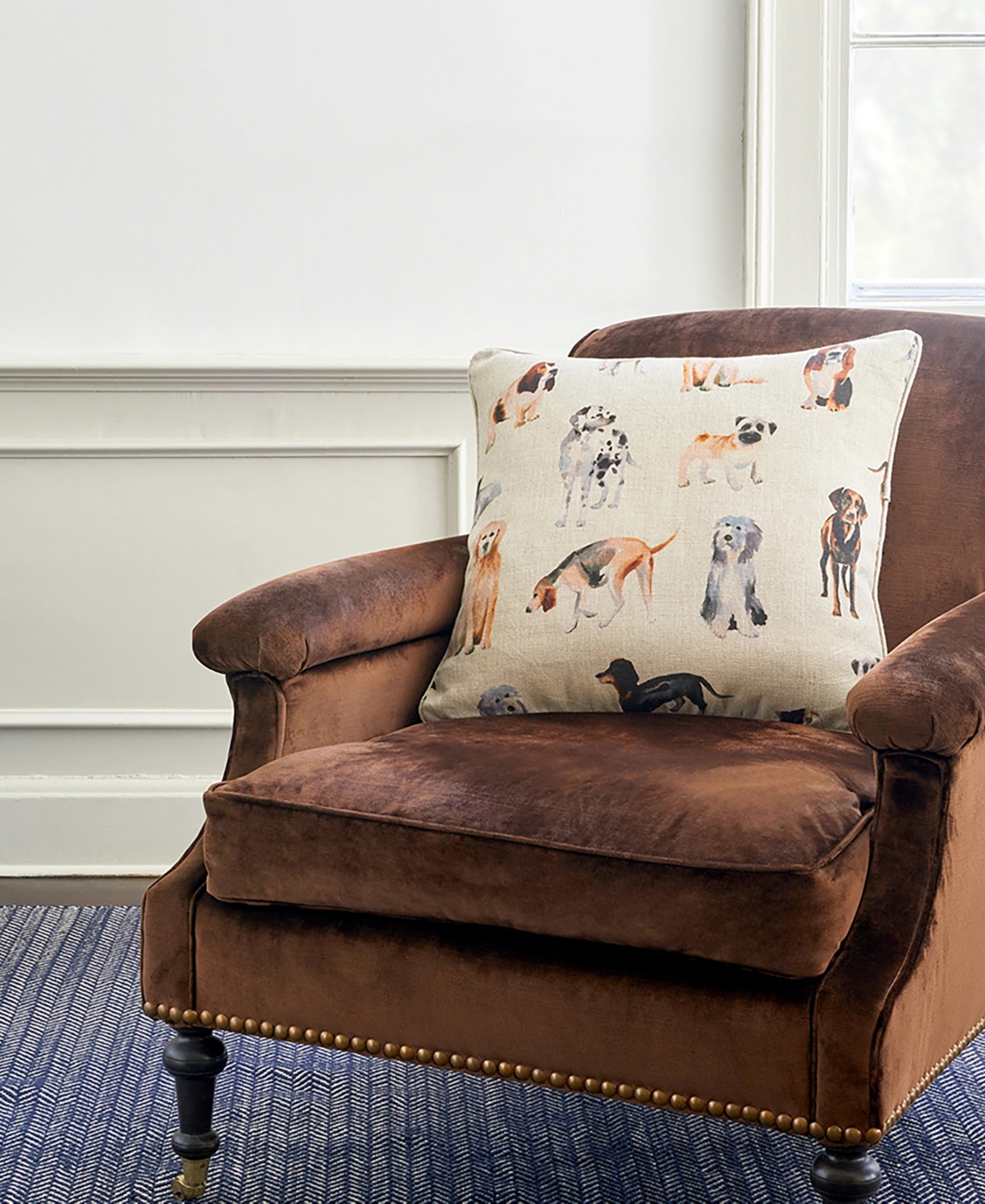 Dash And Albert Rugs By Annie Selke Herringbone Cotton Rda356 6'x9' Area Rug In Purple