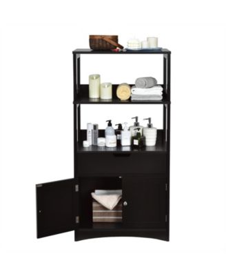 Bathroom Storage Cabinet with Drawer and Shelf Floor Cabinet