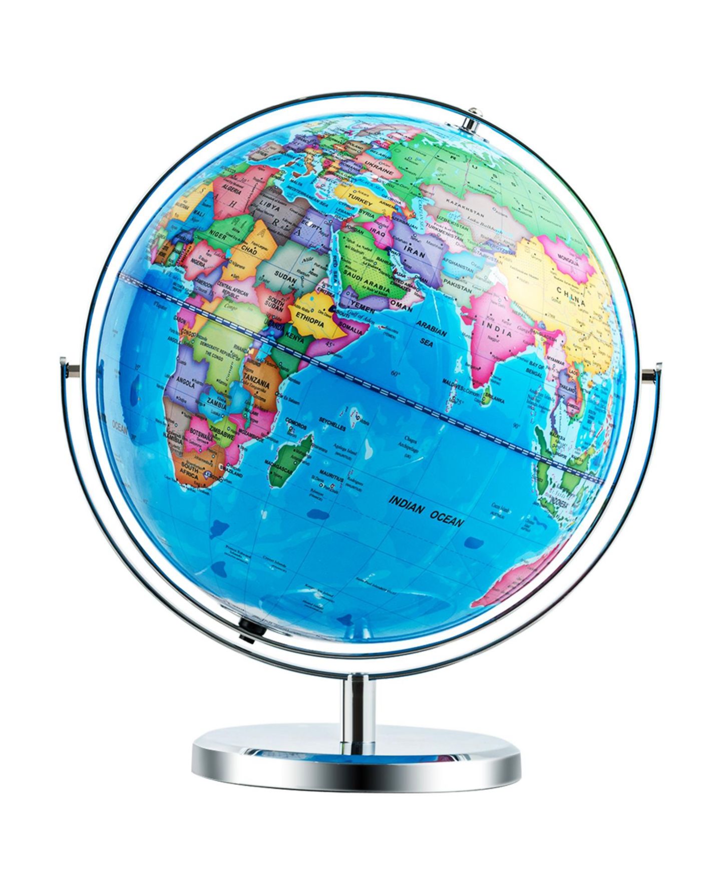 Детская игрушка Mecale 13" Illuminated 720° Rotating Geography Globe, Ages 5+, цвет: Синий — фото 1
