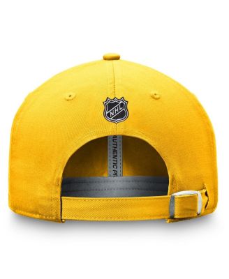Men's Gold Nashville Predators Authentic Pro Prime Adjustable Hat