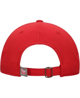 Men's Crimson Oklahoma Sooners Staple Adjustable Hat