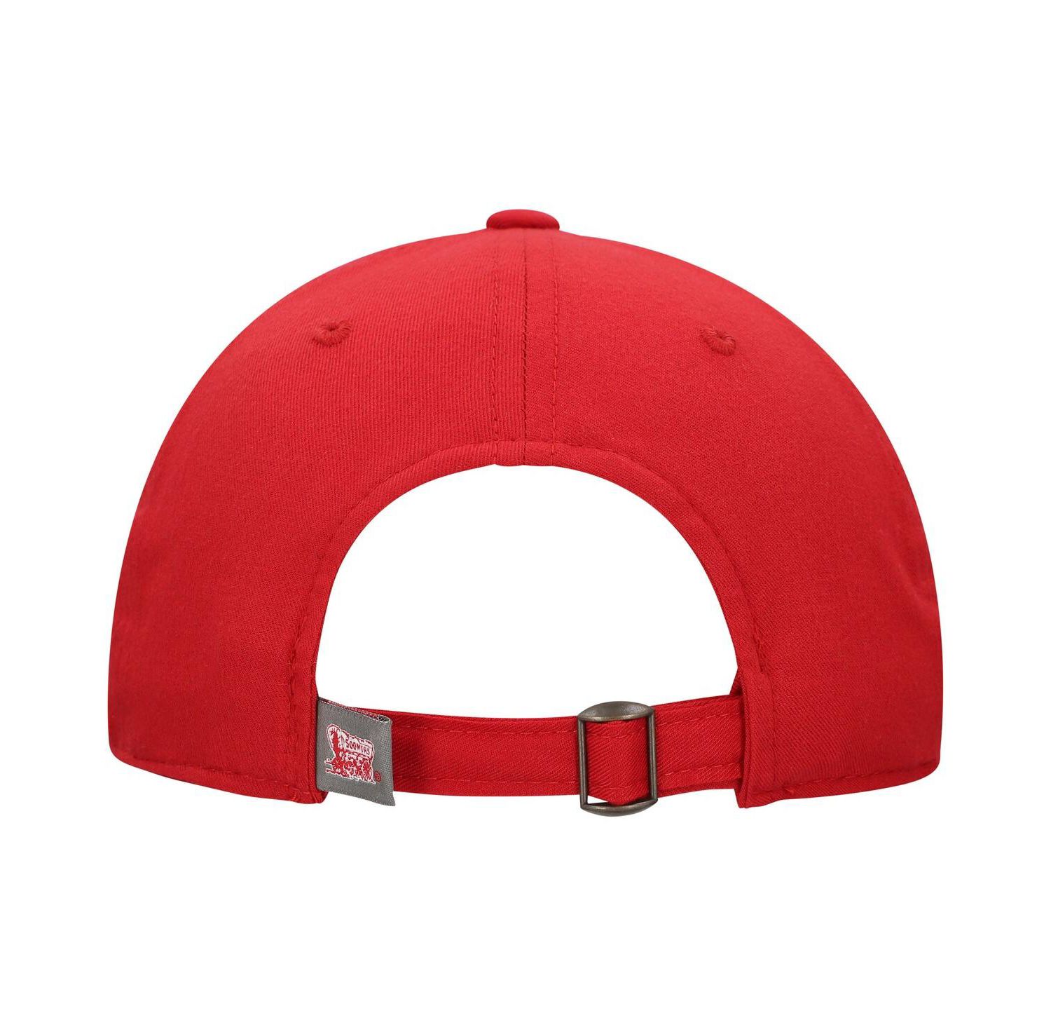 Men's Crimson Oklahoma Sooners Staple Adjustable Hat