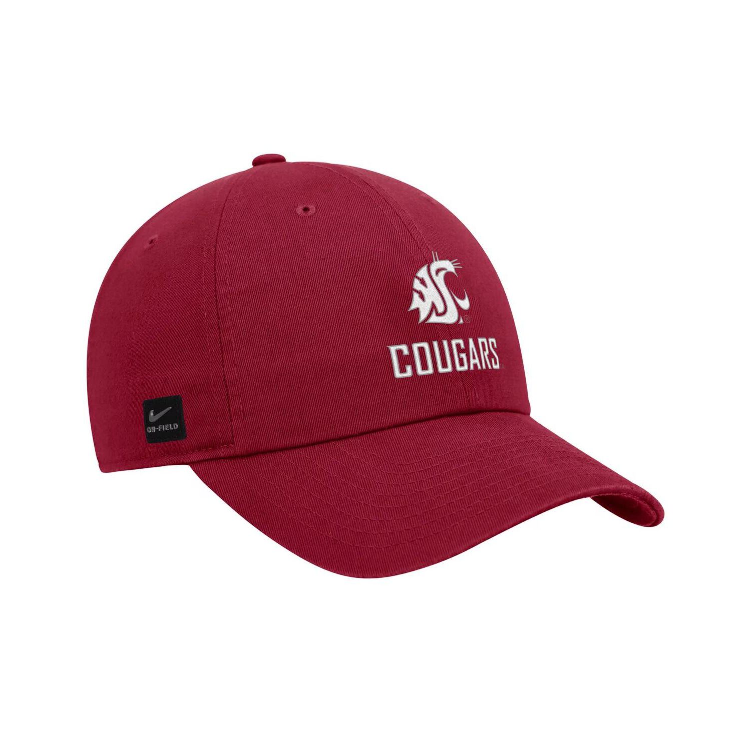 Men's Crimson Washington State Cougars 2025 On-Field Club Adjustable Hat
