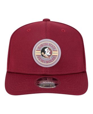 Men's Garnet Florida State Seminoles Patched 9SEVENTY Stretch-Snap Adjustable Hat