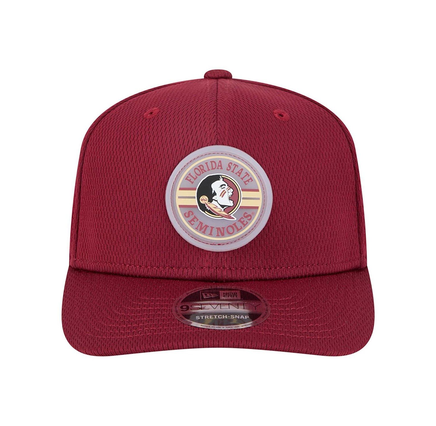 Men's Garnet Florida State Seminoles Patched 9SEVENTY Stretch-Snap Adjustable Hat