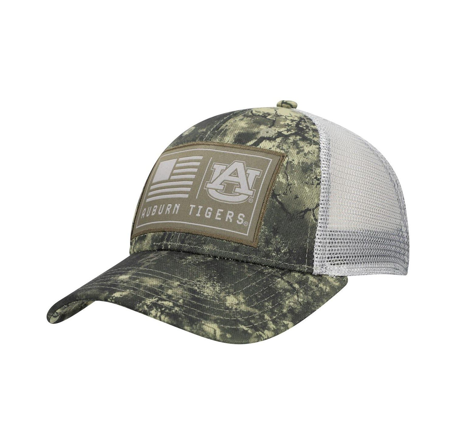 Men's Camo Auburn Tigers Freedom Collection Blitzing Performance Trucker Hat