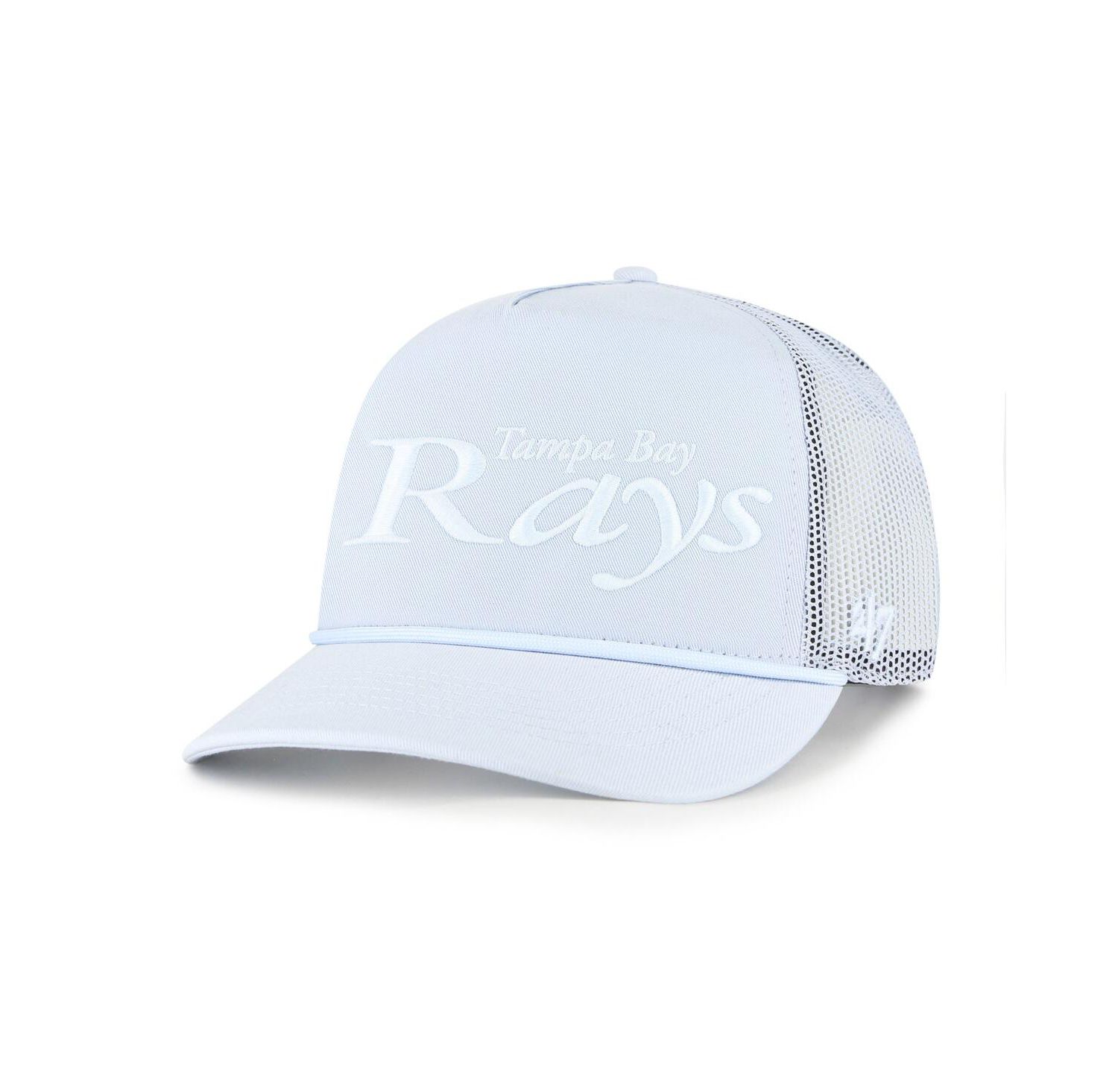 Men's Light Blue Tampa Bay Rays Foundation Script Hitch Adjustable Trucker Hat