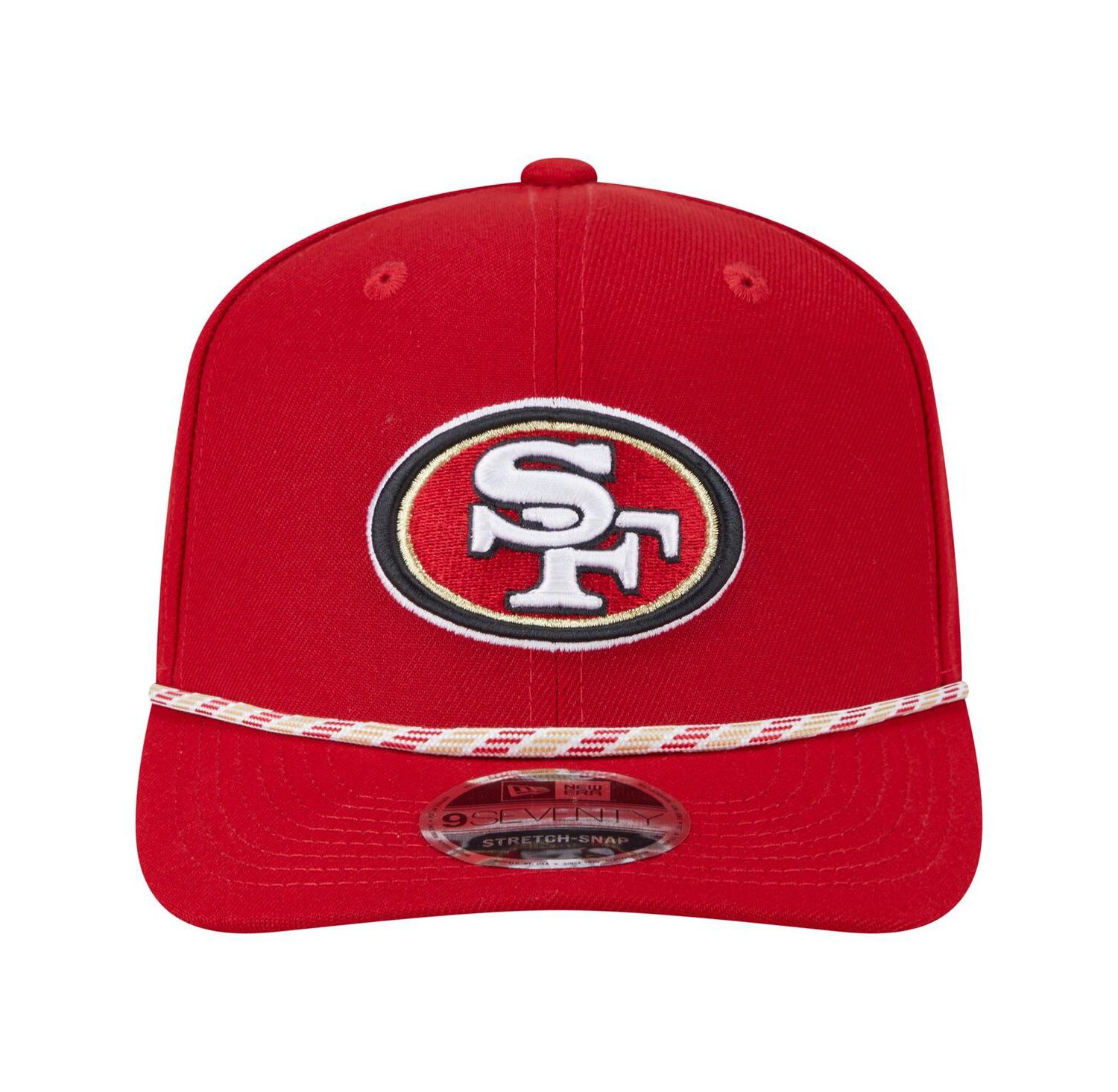 Men's Scarlet San Francisco 49ers Gameday Multi Rope 9SEVENTY Stretch-Snap Hat
