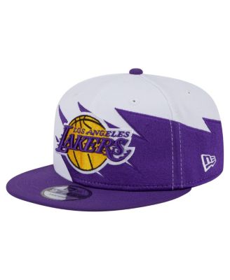 New Era - Big Boys and Girls White Los Angeles Lakers Jagged 9FIFTY Snapback Hat