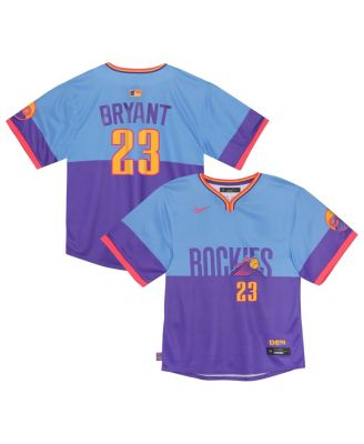 Nike - Toddler Kris Bryant Purple/Light Blue Colorado Rockies 2025 City Connect Limited Player Jersey