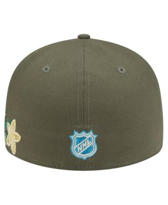 Men's Olive Philadelphia Flyers Tonal Florals 59FIFTY Fitted Hat