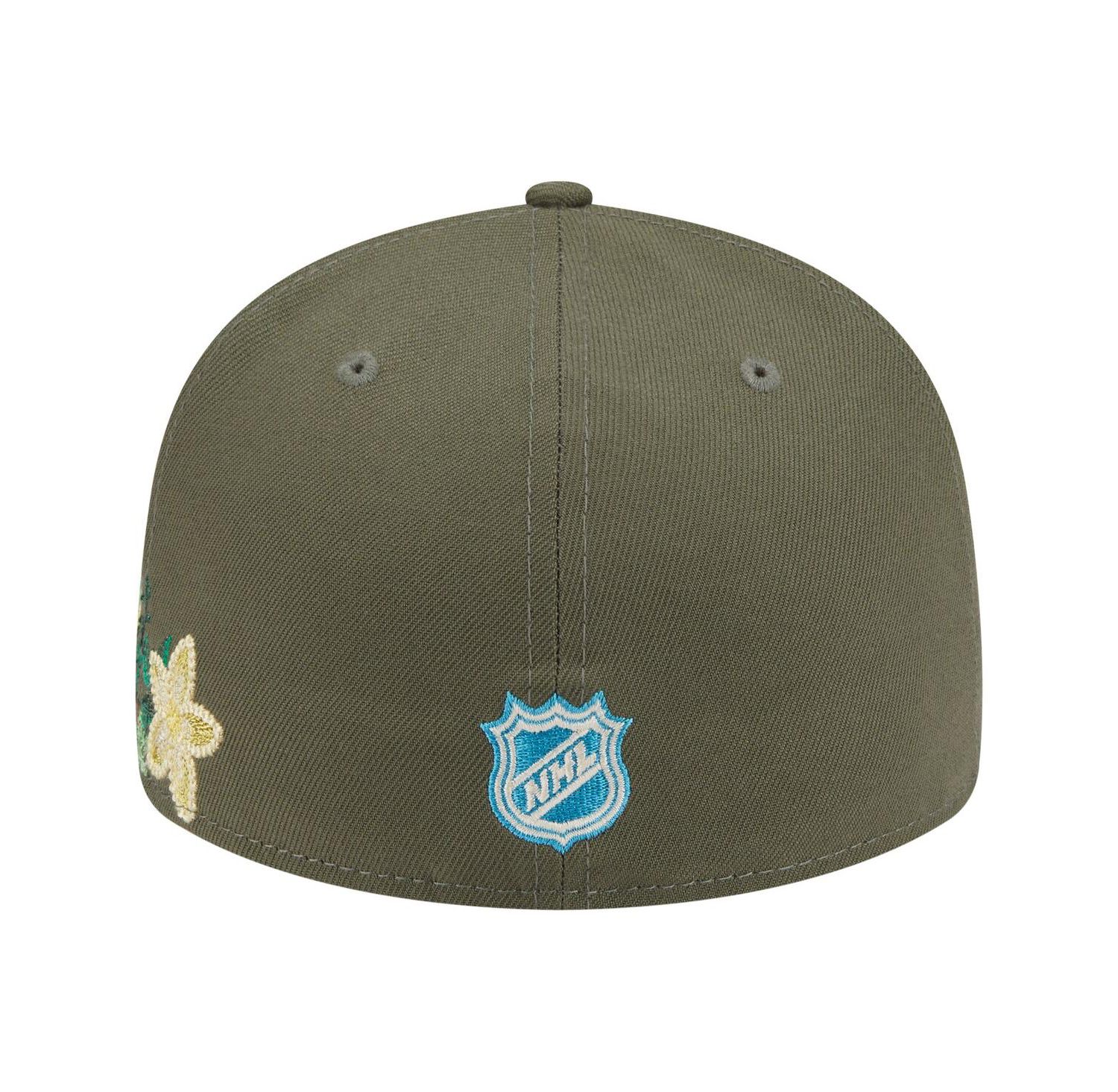 Men's Olive Philadelphia Flyers Tonal Florals 59FIFTY Fitted Hat