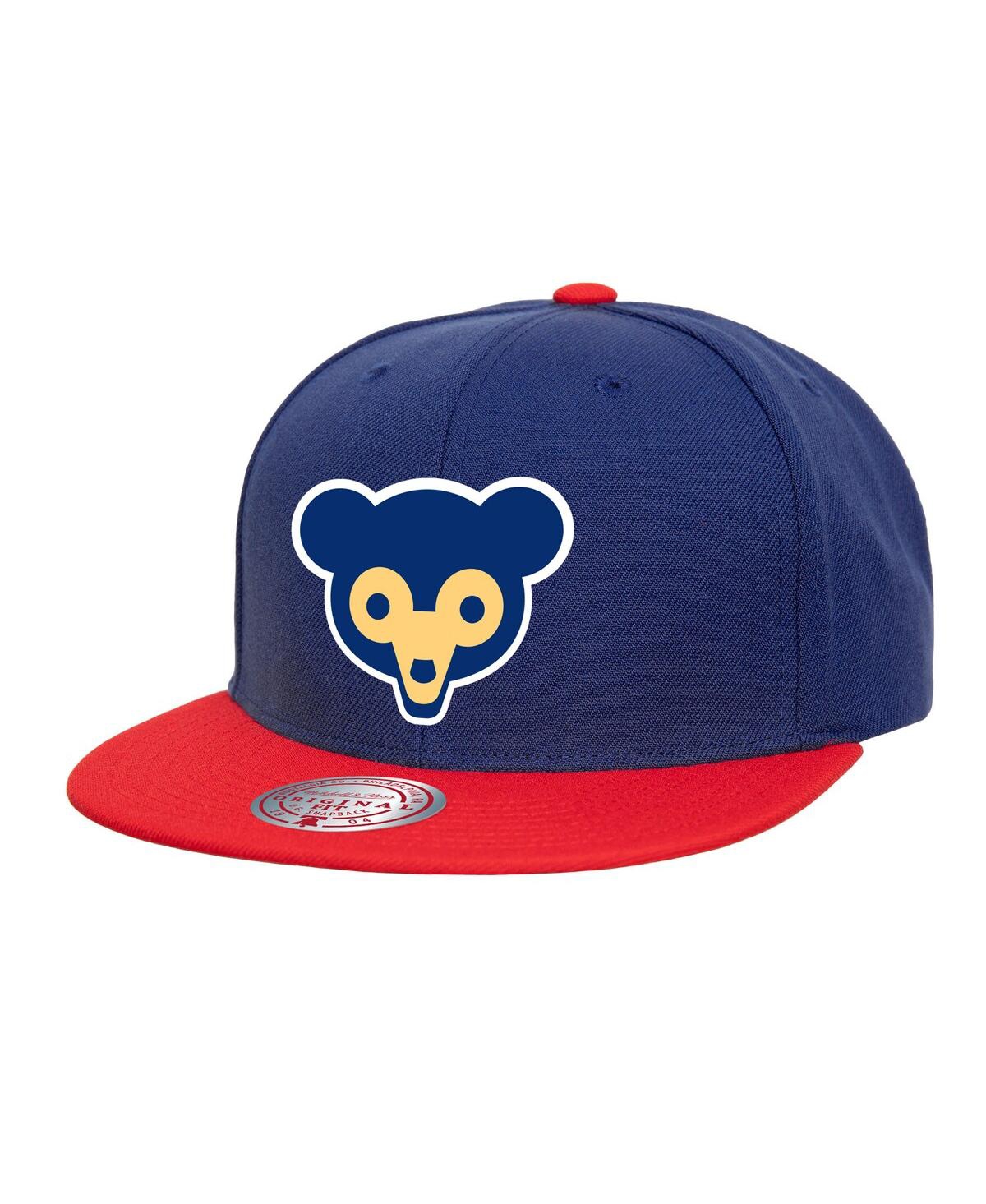 Mitchell & Ness Men's Navy Chicago Cubs Cooperstown Collection Basic Flip Snapback Hat