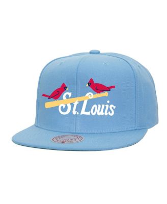 Mitchell & Ness - Men's Light Blue St. Louis Cardinals Cooperstown Collection Basic Flip Snapback Hat