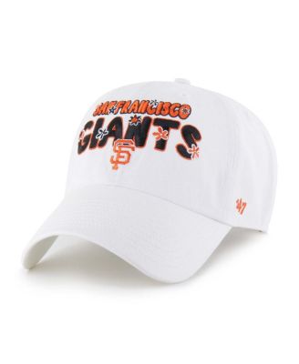 '47 Brand - Women's White San Francisco Giants Flower Power Clean Up Adjustable Hat