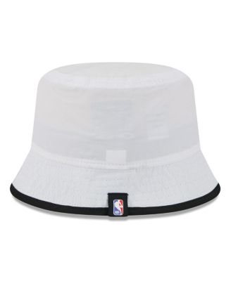 Men's White/Black Chicago Bulls 2025 NBA Draft Nylon Bucket Hat