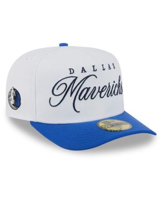 New Era - Men's White/Blue Dallas Mavericks 2025 NBA Draft A-Frame 59FIFTY Fitted Hat