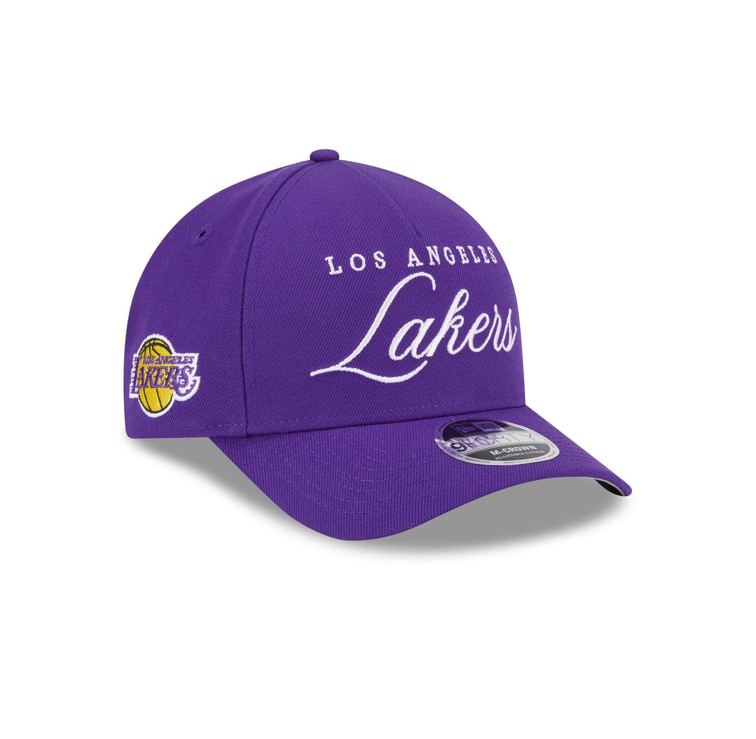 Men's Purple Los Angeles Lakers 2025 NBA Draft M-Crown A-Frame 9FORTY Adjustable Hat