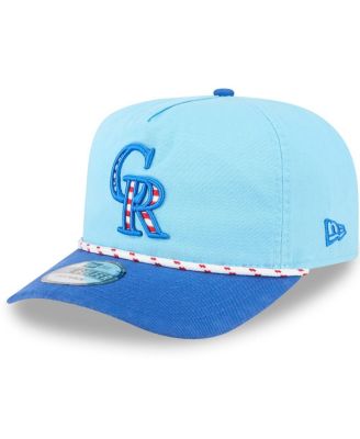 New Era - Men's Light Blue/Blue Colorado Rockies 2025 Fourth of July Golfer Snapback Hat