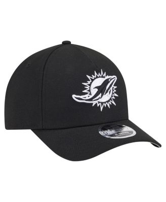 Men's Black Miami Dolphins Team Collection 9FORTY M-Crown A-Frame Adjustable Hat