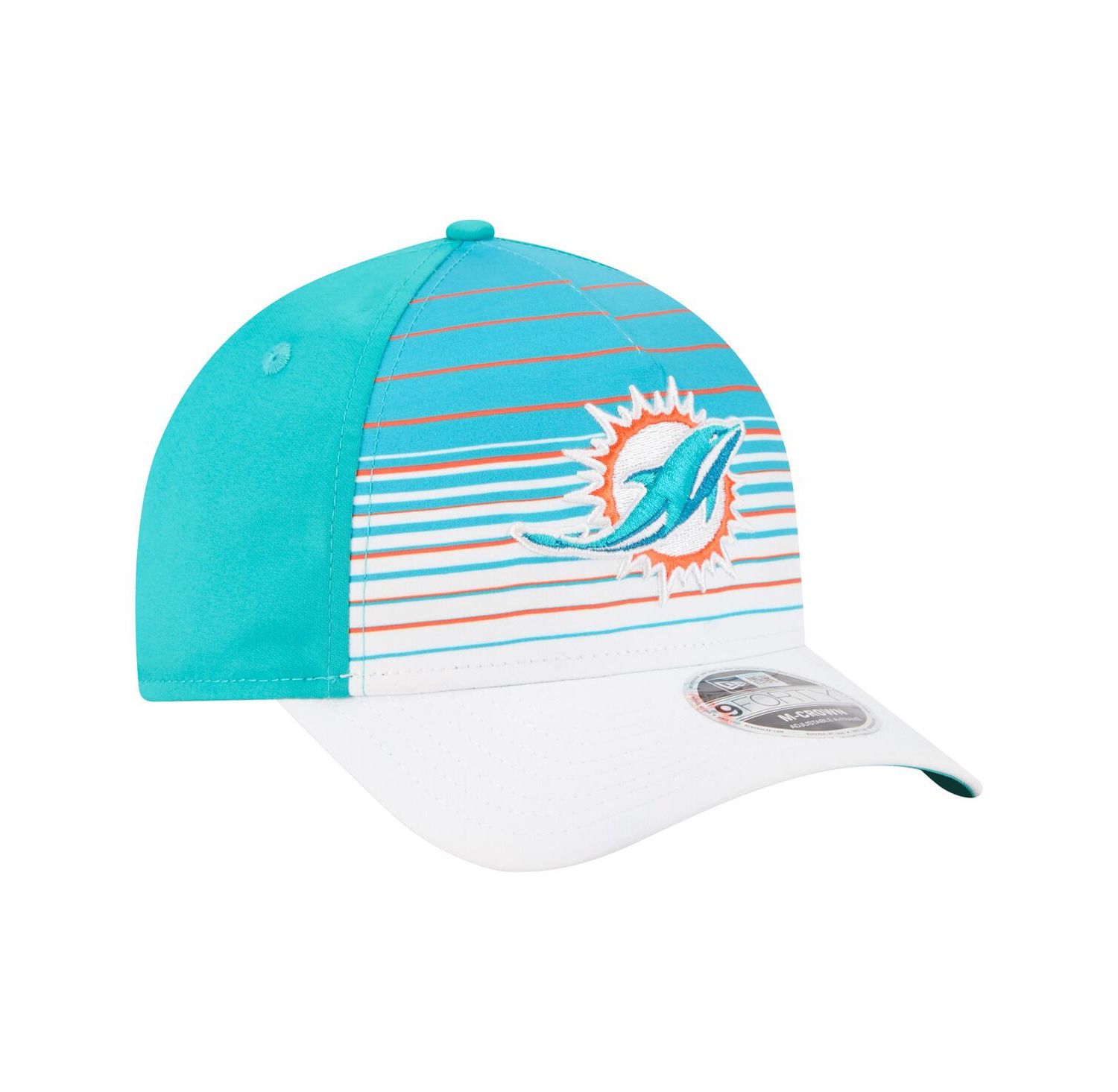 Men's White/Aqua Miami Dolphins Adventure Gradient 9FORTY M-Crown A-Frame Adjustable Hat