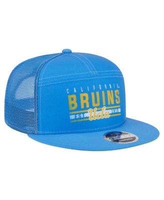 Men's Blue UCLA Bruins Split Panel 9FIFTY Snapback Trucker Hat