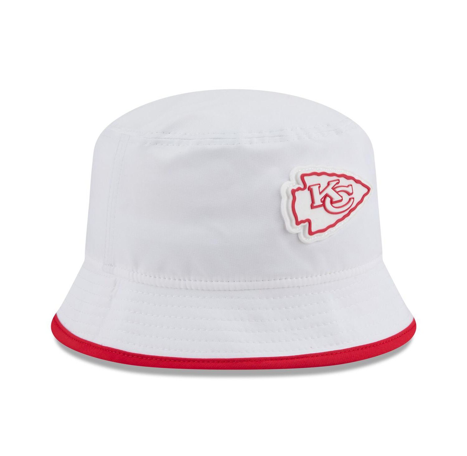 Men's White Kansas City Chiefs 2025 NFL Training Camp Stretch Bucket Hat