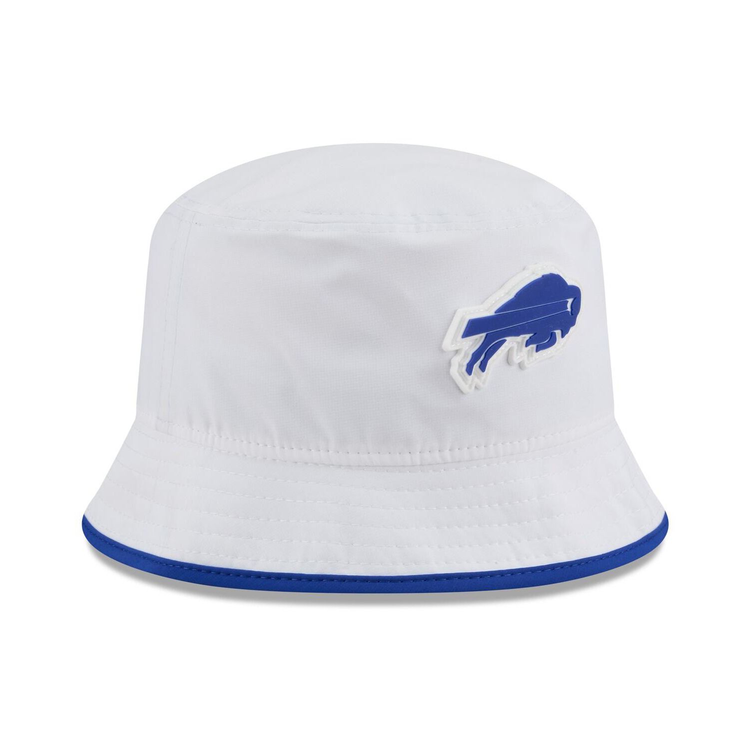Men's White Buffalo Bills 2025 NFL Training Camp Stretch Bucket Hat