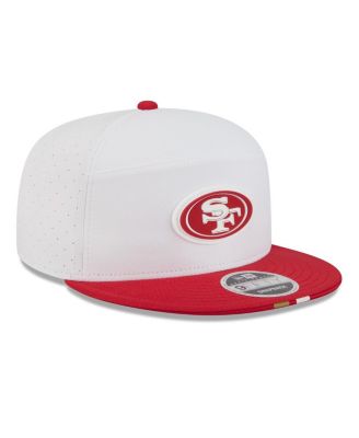 Men's White/Scarlet San Francisco 49ers 2025 NFL Training Camp Split Panel 9FIFTY Snapback Hat