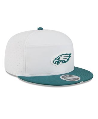 Men's White/Midnight Green Philadelphia Eagles 2025 NFL Training Camp Split Panel 9FIFTY Snapback Hat